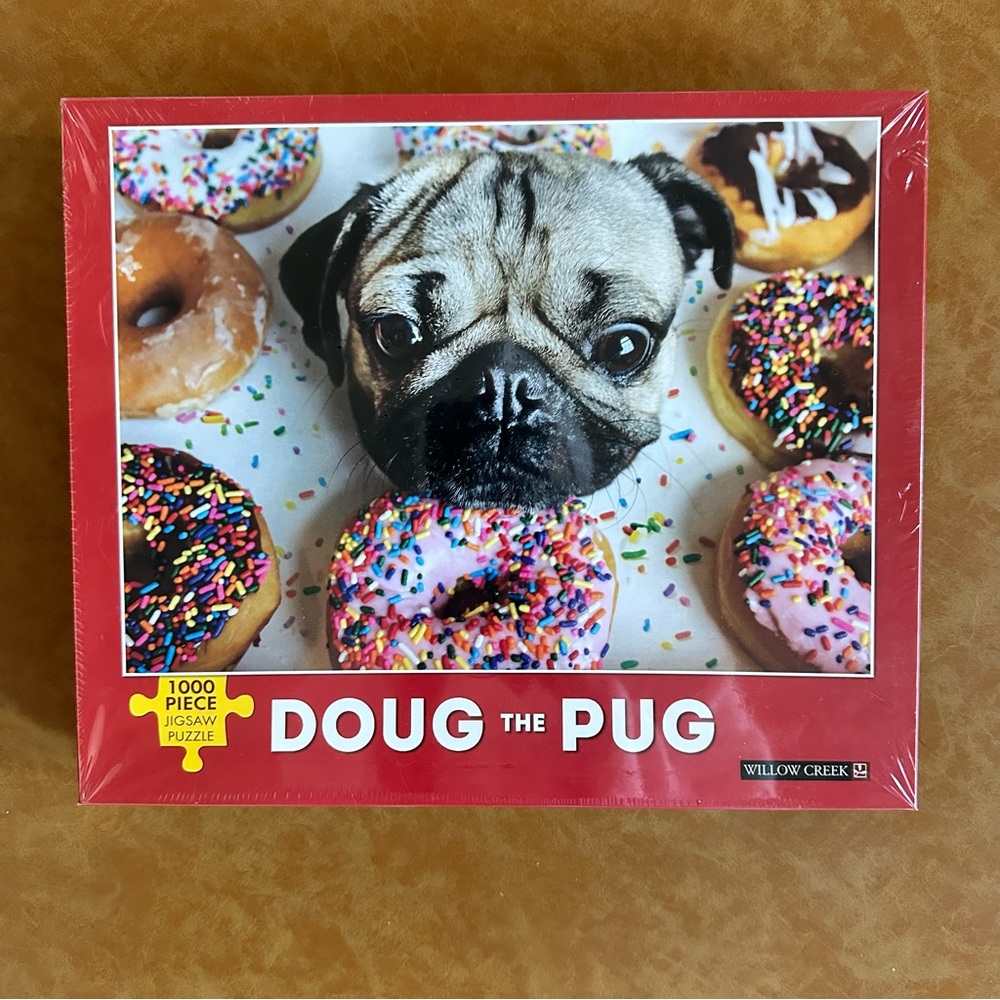 Doug the pug jigsaw puzzle. 1000 pieces never opened.